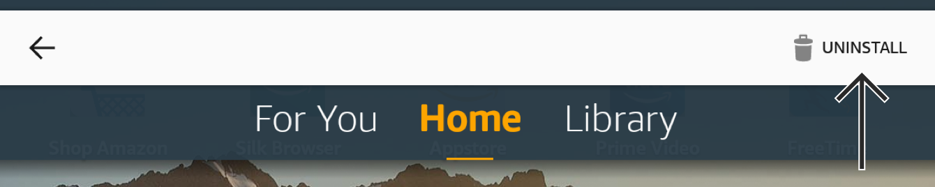 Toque em “DESINSTALAR.”