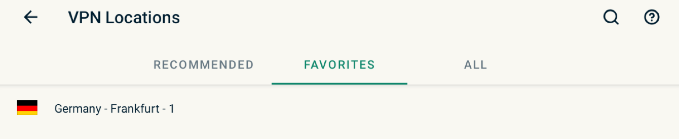 Você pode acessar suas localizações favoritas na aba “FAVORITOS”